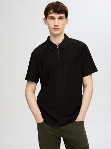 SELECTED Shirt in Schwarz: Vorderseite