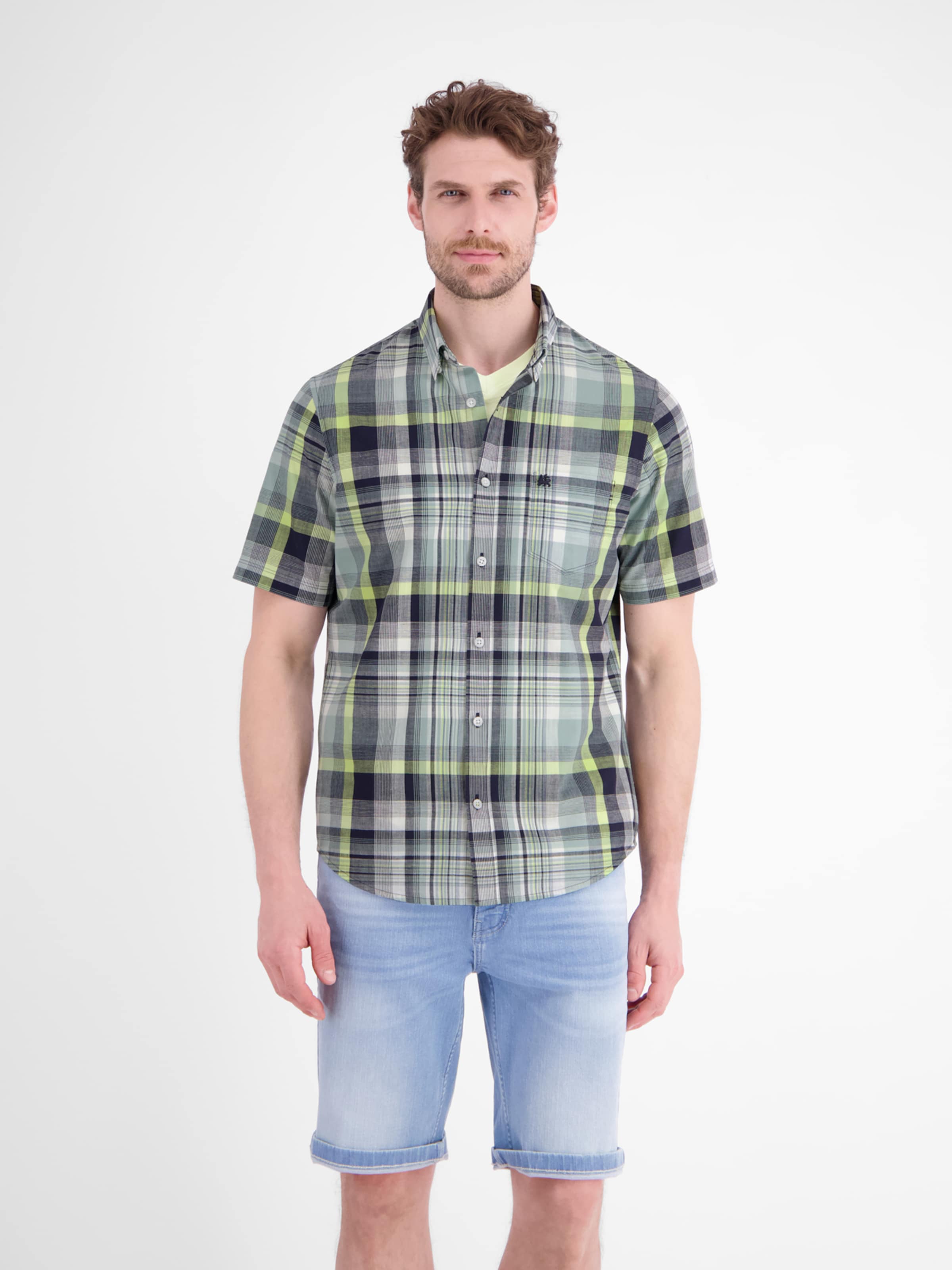 LERROS Regular fit Overhemd in Blauw: voorkant