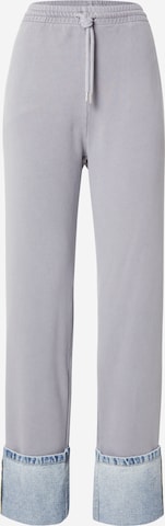 pilka Moschino Jeans Standartinis Kelnės: priekis