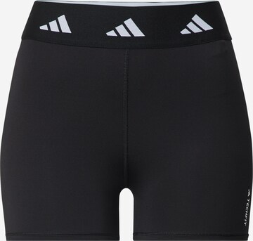 ADIDAS PERFORMANCE Sportbroek 'Techfit' in Zwart: voorkant