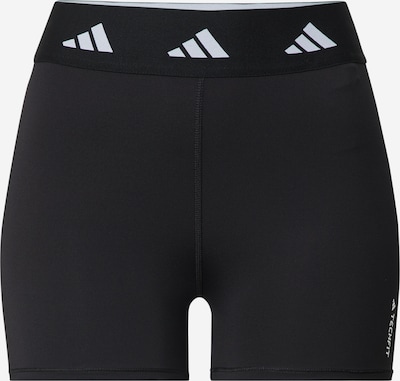 ADIDAS PERFORMANCE Športne hlače 'Techfit' | črna / bela barva, Prikaz izdelka