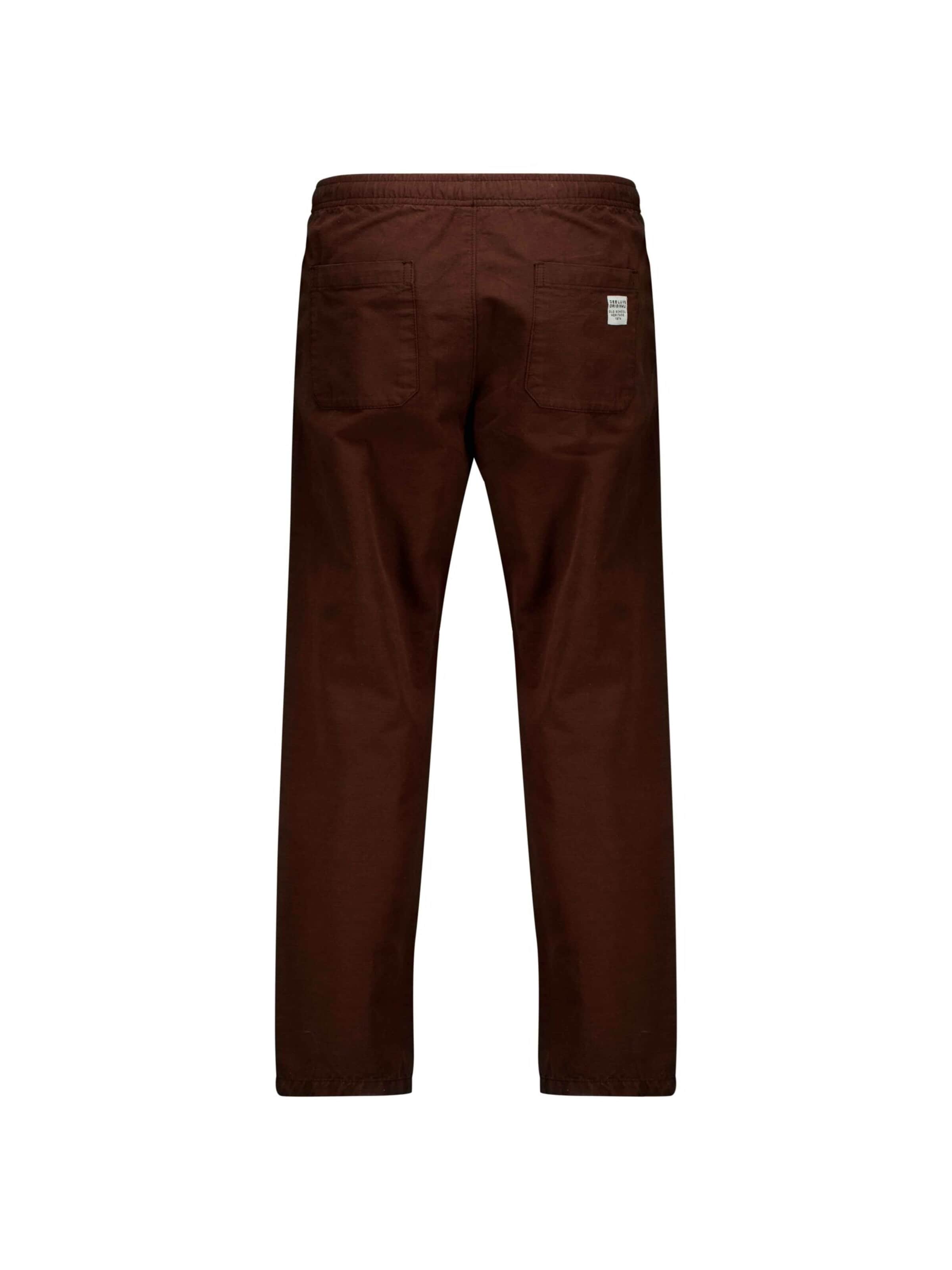 Loosefit Pantalon Deeluxe en marron