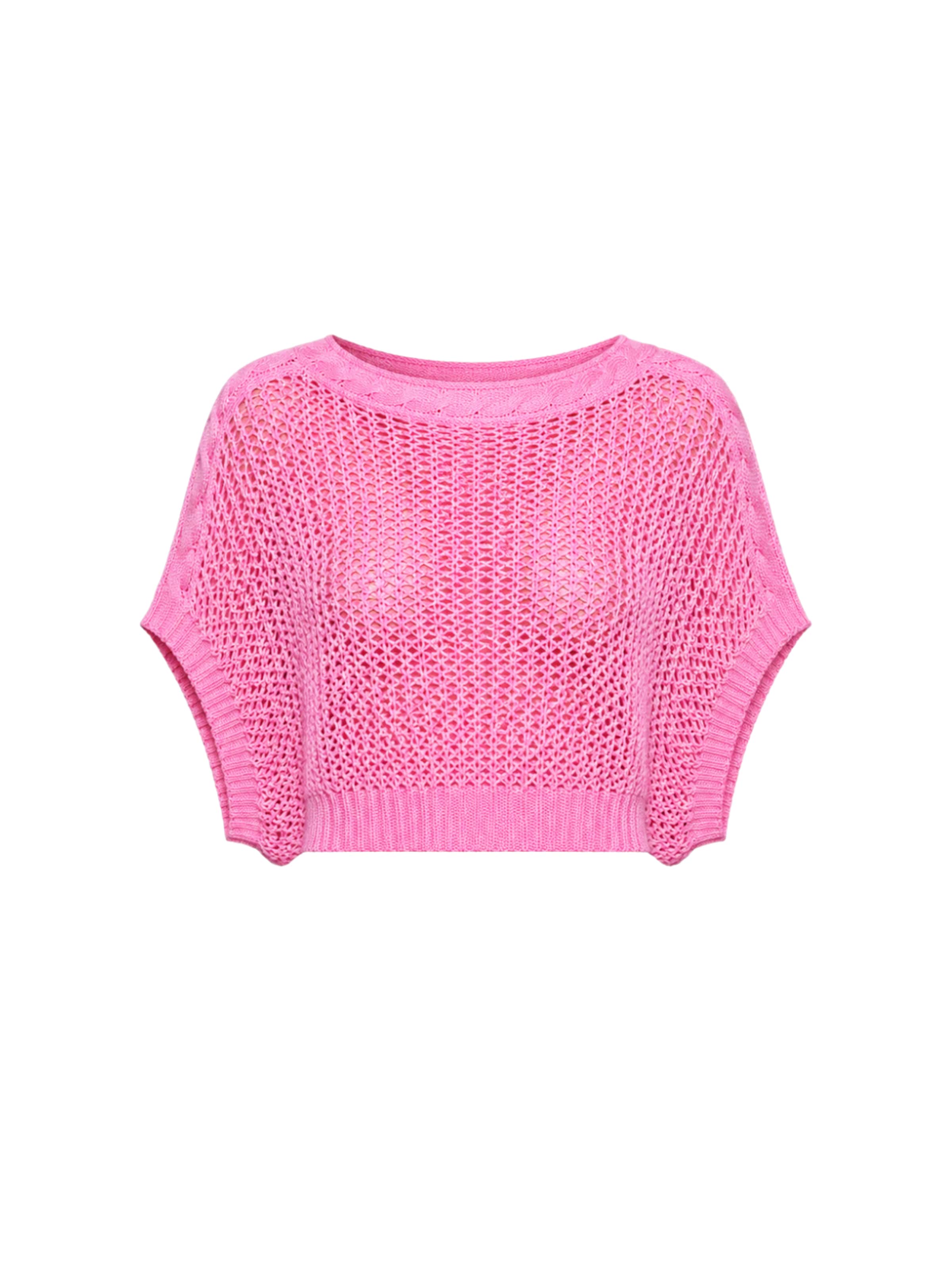 Süel knitwear Knitted top 'Birthday' in Pink: front