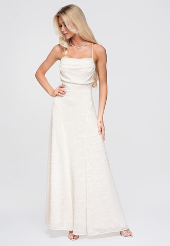 Ombre Kleid in Beige