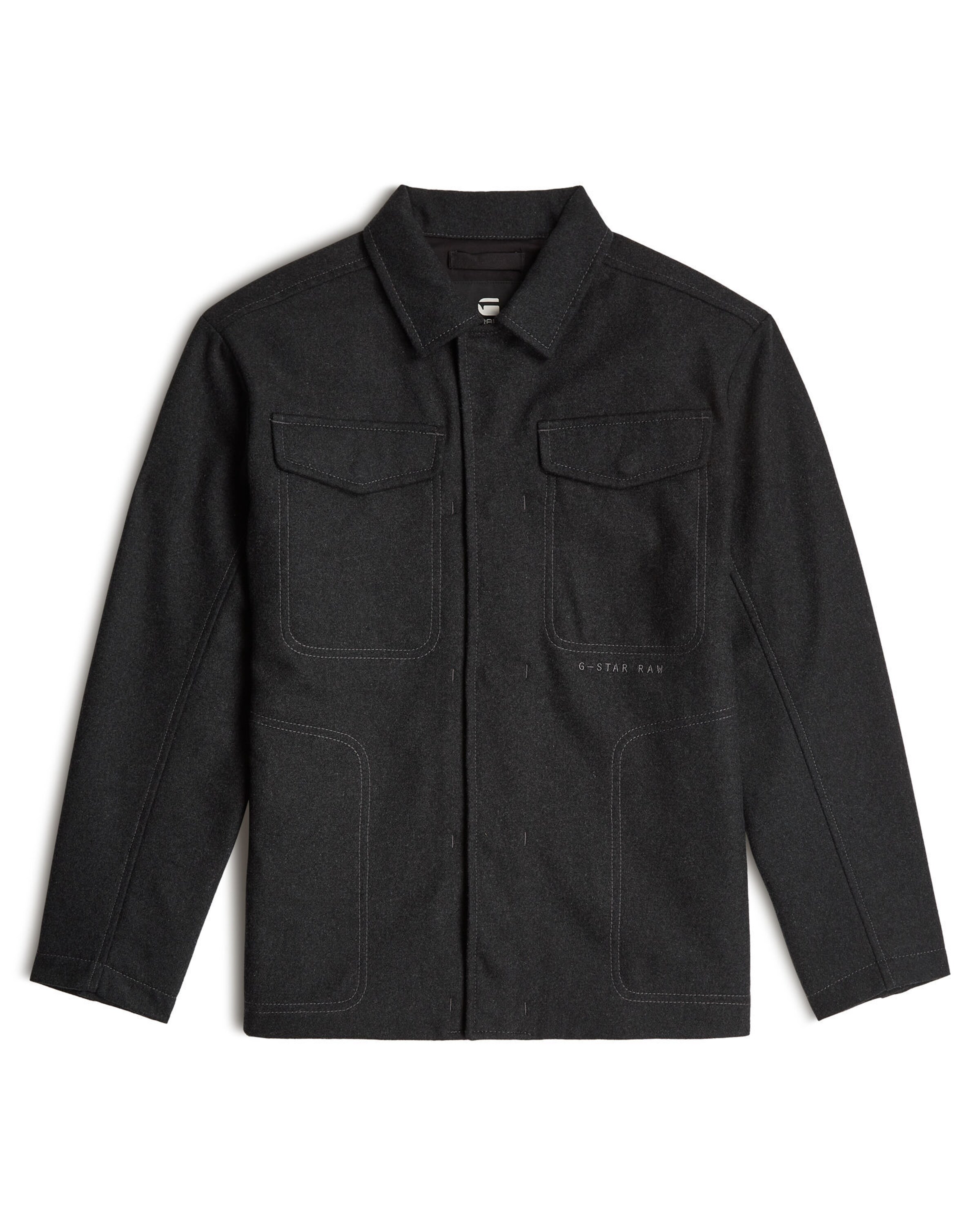 G-STAR Jacke 'Chore' in grau / dunkelgrau, Produktansicht