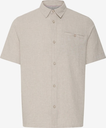 INDICODE JEANS Regular Fit Leinenhemd ' IDTropelo ' in Beige: Vorderseite