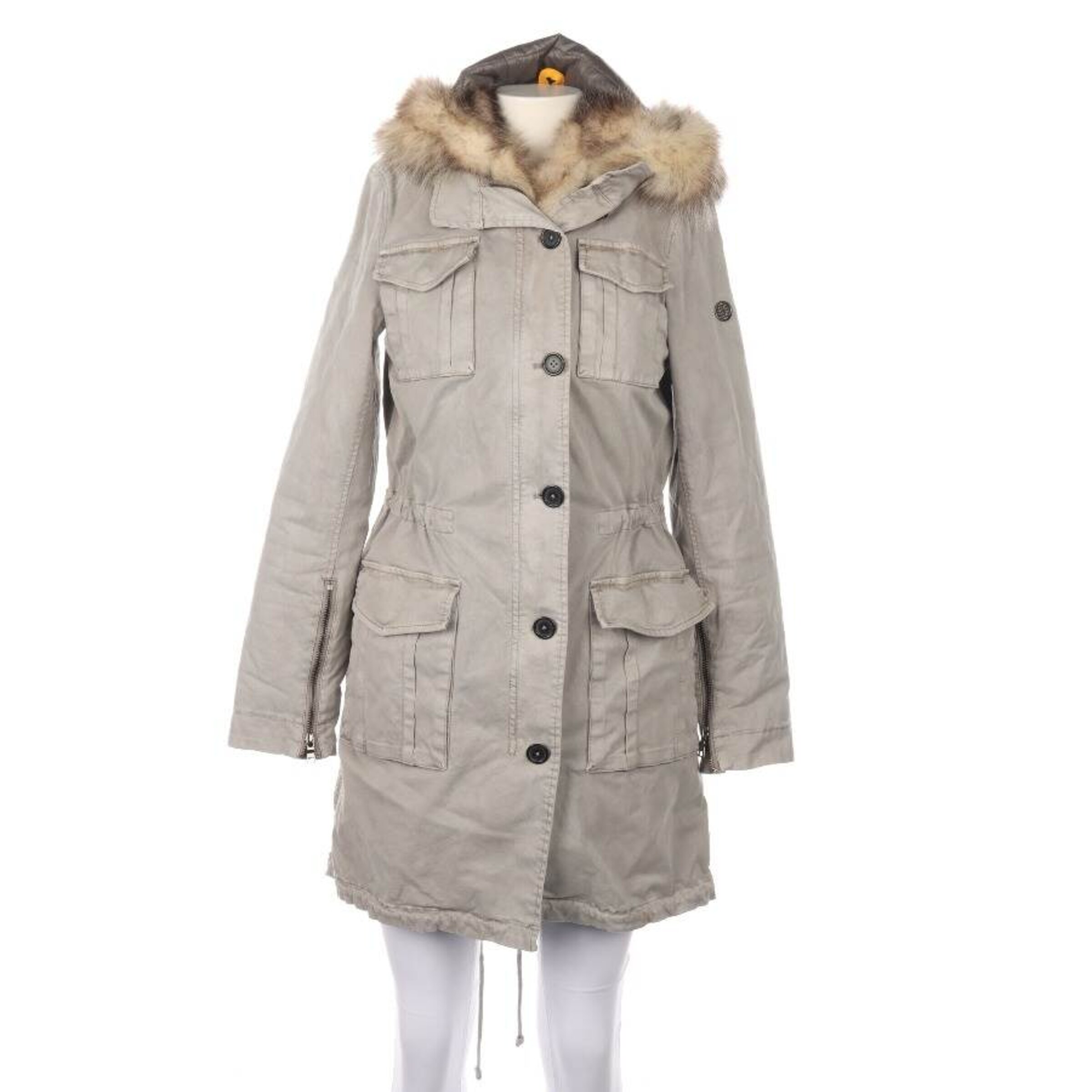 BLONDE No. 8 Übergangsjacke XS in Weiß: Vorderseite