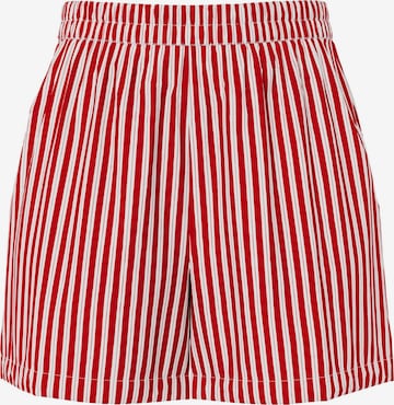 Pantalon 'PCJolly' PIECES en rouge : devant