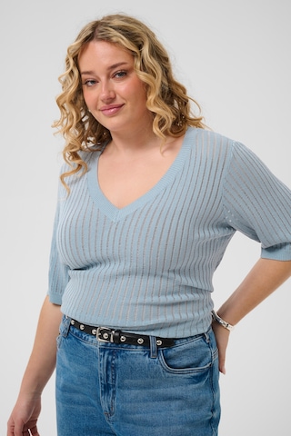KAFFE CURVE Sweater 'Abeline' in Blue