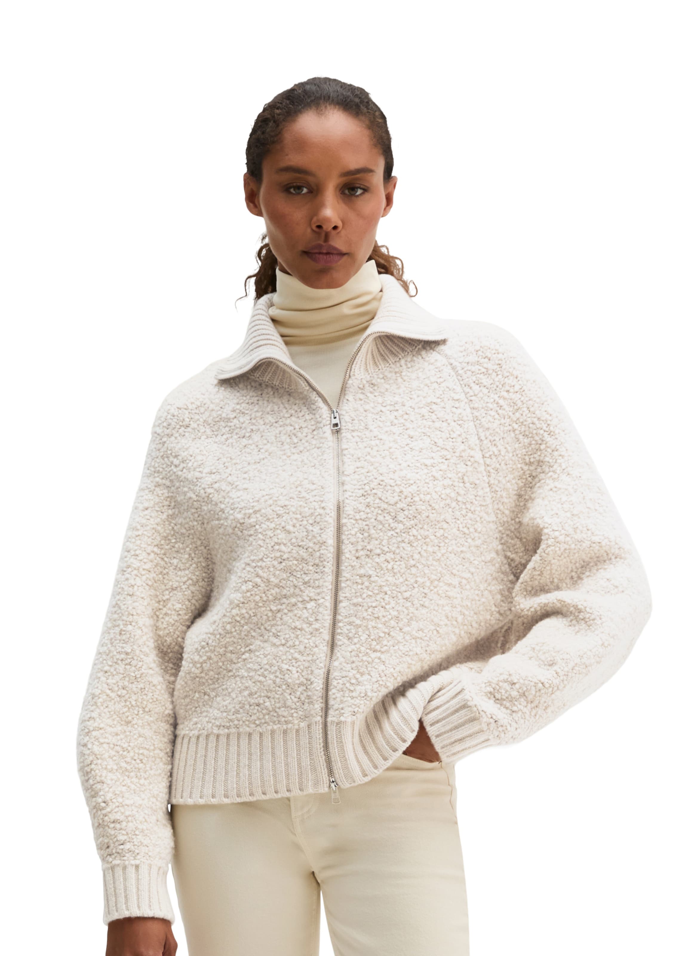 Marc O'Polo Strickjacke in Beige: Vorderseite