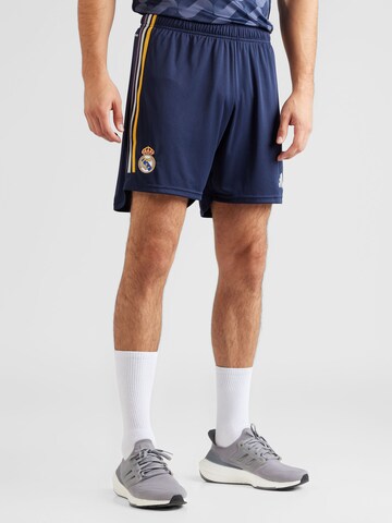 ADIDAS PERFORMANCE Regular Sportshorts 'Real Madrid 23/24 Away' in Blau: predná strana