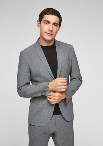 s.Oliver BLACK LABEL Slim Fit Sakko in Grau: predná strana