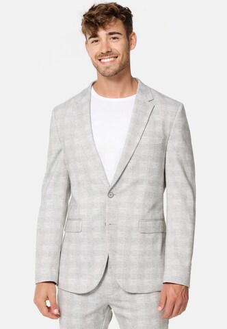 Coupe regular Veste de costume 'Leo' JEFF en gris : devant