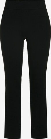 Ulla Popken Regular Pants in Black: front