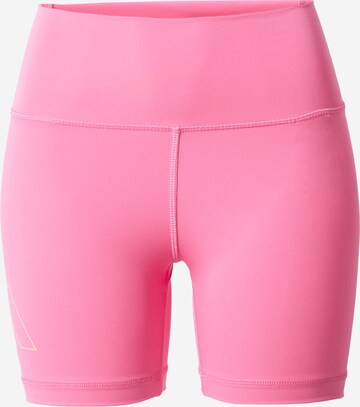 ADIDAS PERFORMANCE Skinny Sportshorts 'Optime Hyperbright High-Rise' in Pink: predná strana