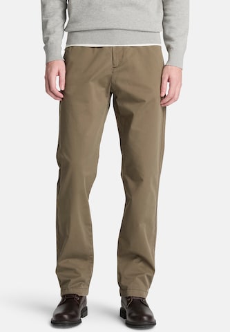 TIMBERLAND - regular Pantalón chino 'CLAREMONT' en verde: frente