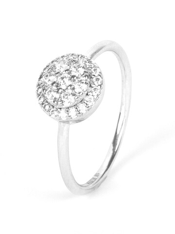 Luxenter Ring 'AHBU'‌‌‌ in Silber: Vorderseite