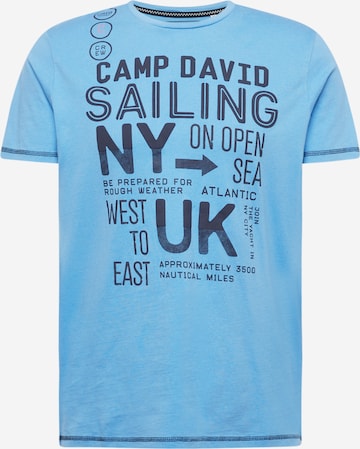 Maglietta di CAMP DAVID in blu: frontale