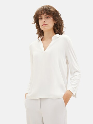 TOM TAILOR - Blusa en blanco