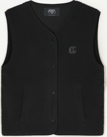 Le Temps Des Cerises Bodywarmer 'Gudru' in Zwart: voorkant