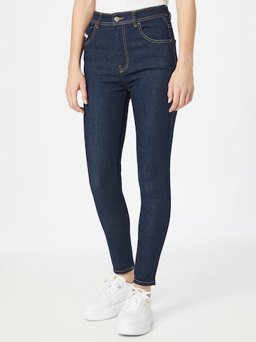 DIESEL Skinny Jeans 'SLANDY' in Blauw: voorkant