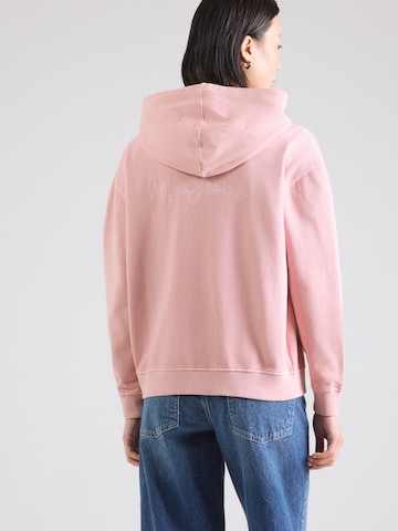 Pepe Jeans - Sudadera con cremallera en rosa: atrás