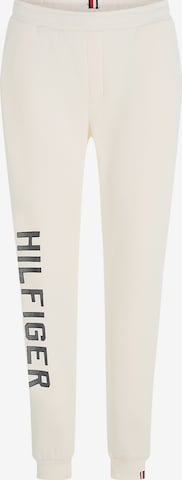 TOMMY HILFIGER - Tapered Calças 'GRAPHIC' em branco: frente