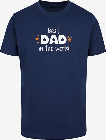 T-Shirt 'Fathers Day - Best Dad In The World' Merchcode en mélange de couleurs : devant