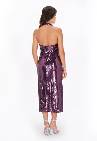 Robe de cocktail faina en violet