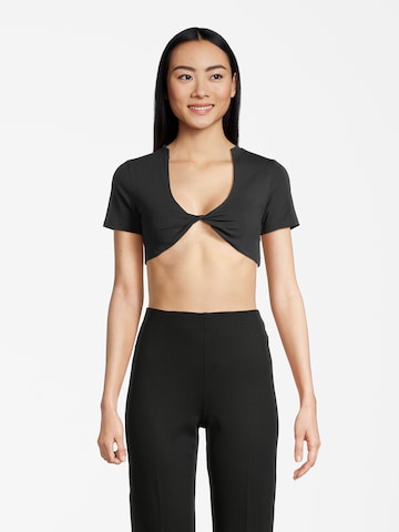 AÉROPOSTALE Shirt in Black: front