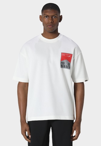 T-Shirt 'Wrapper' Pas De Monaco en blanc : devant