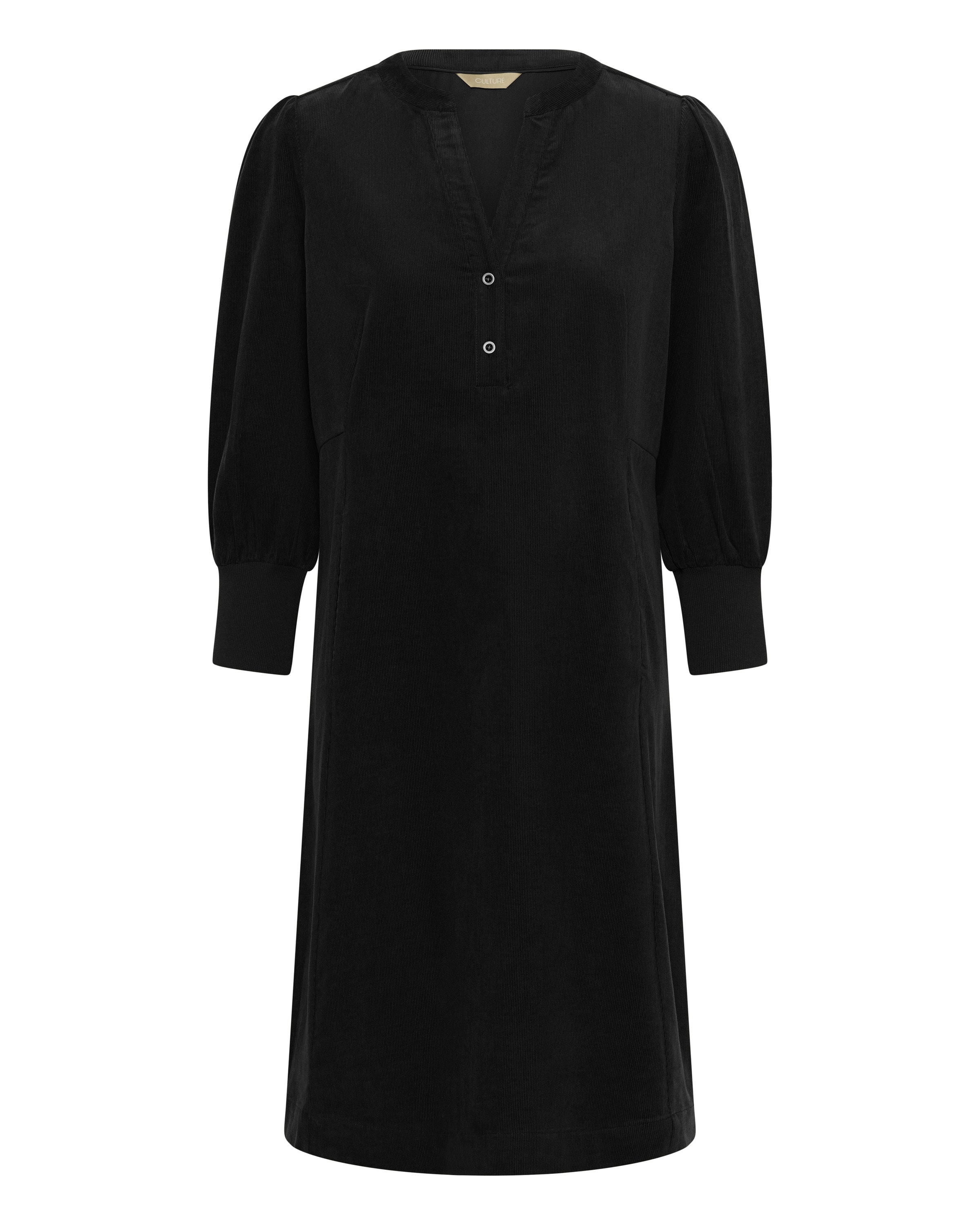 CULTURE Kleid 'Rhaena' in Schwarz: Vorderseite