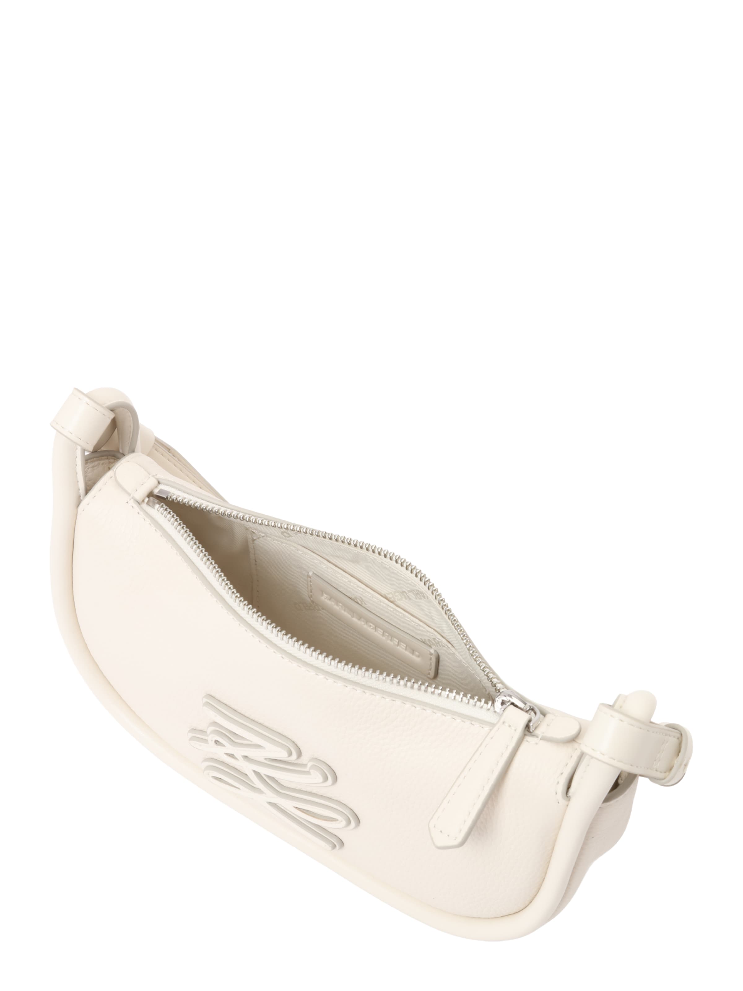 Karl Lagerfeld Olkalaukku 'K/AUTOGRAPH' värissä valkoinen