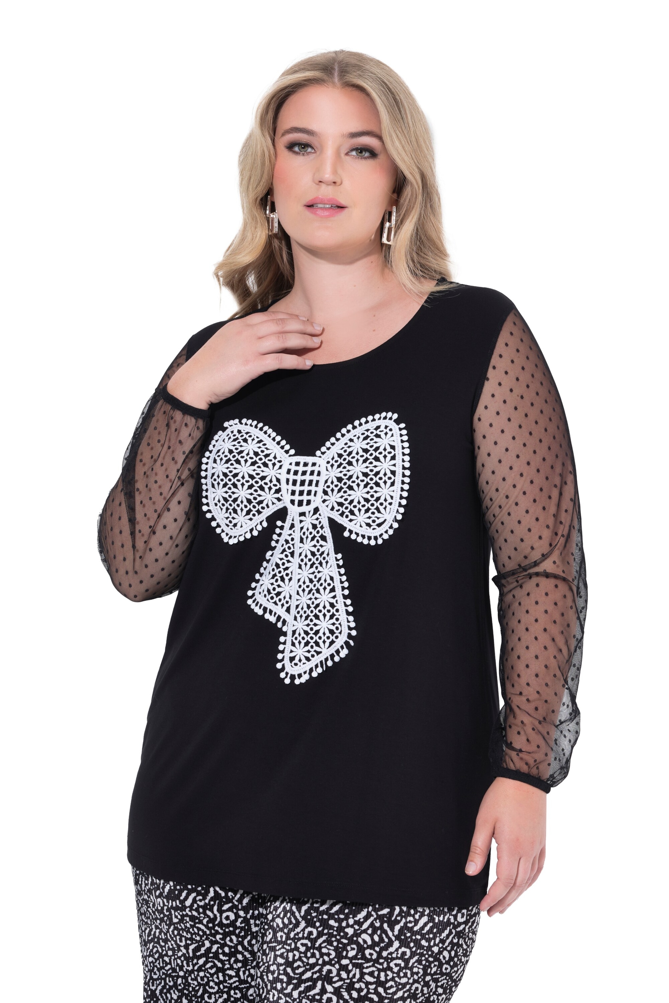 MIAMODA Shirt in Zwart: voorkant