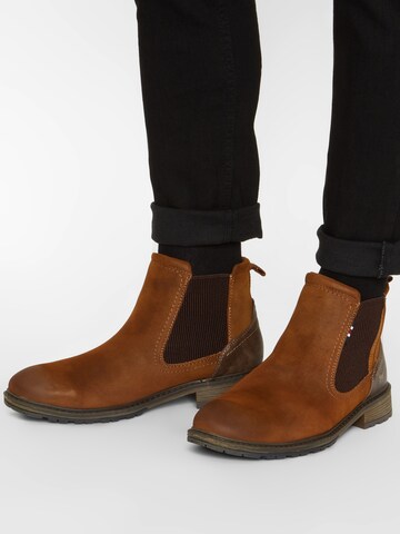 MUSTANG Chelsea boots in Bruin: voorkant