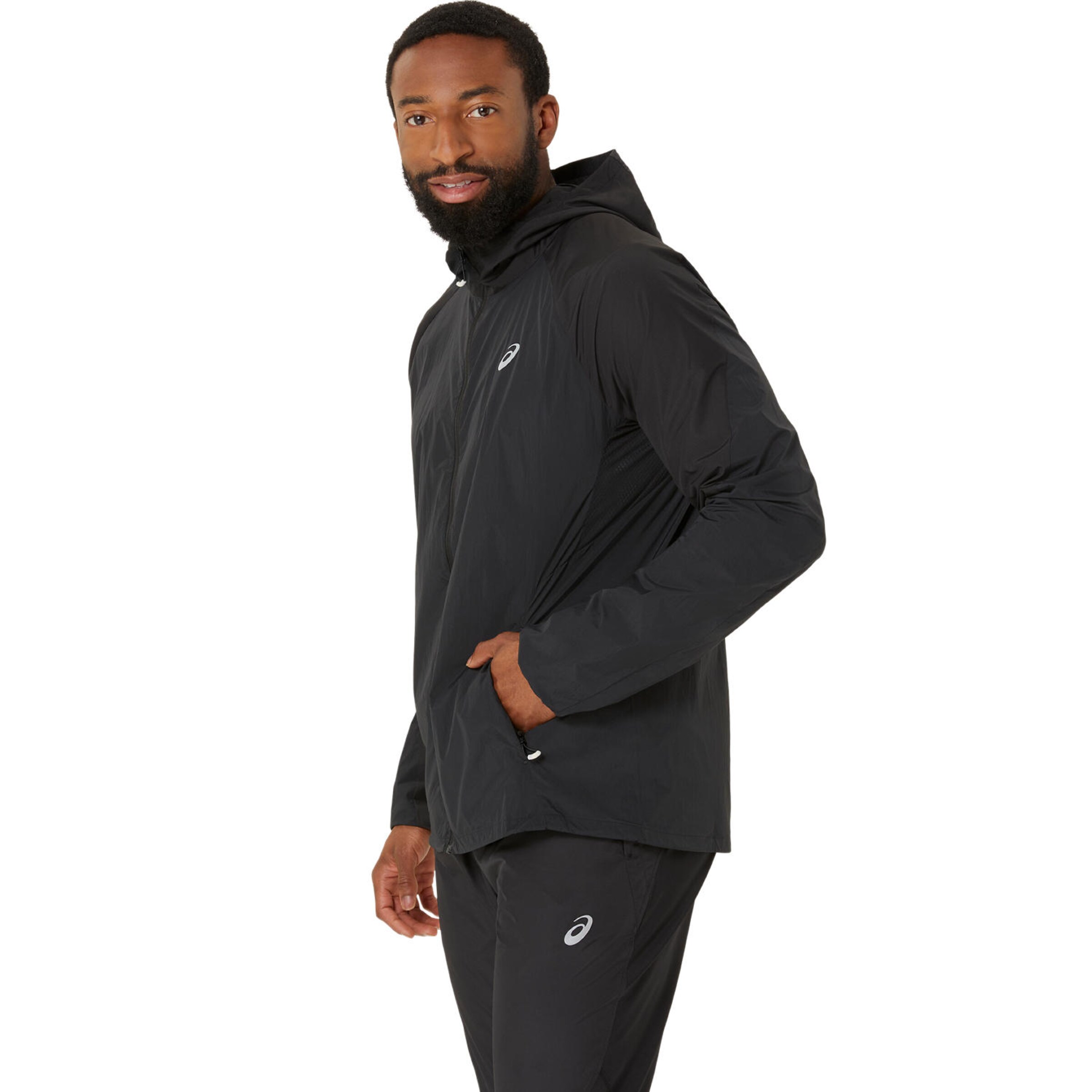ASICS Athletic Jacket in Black