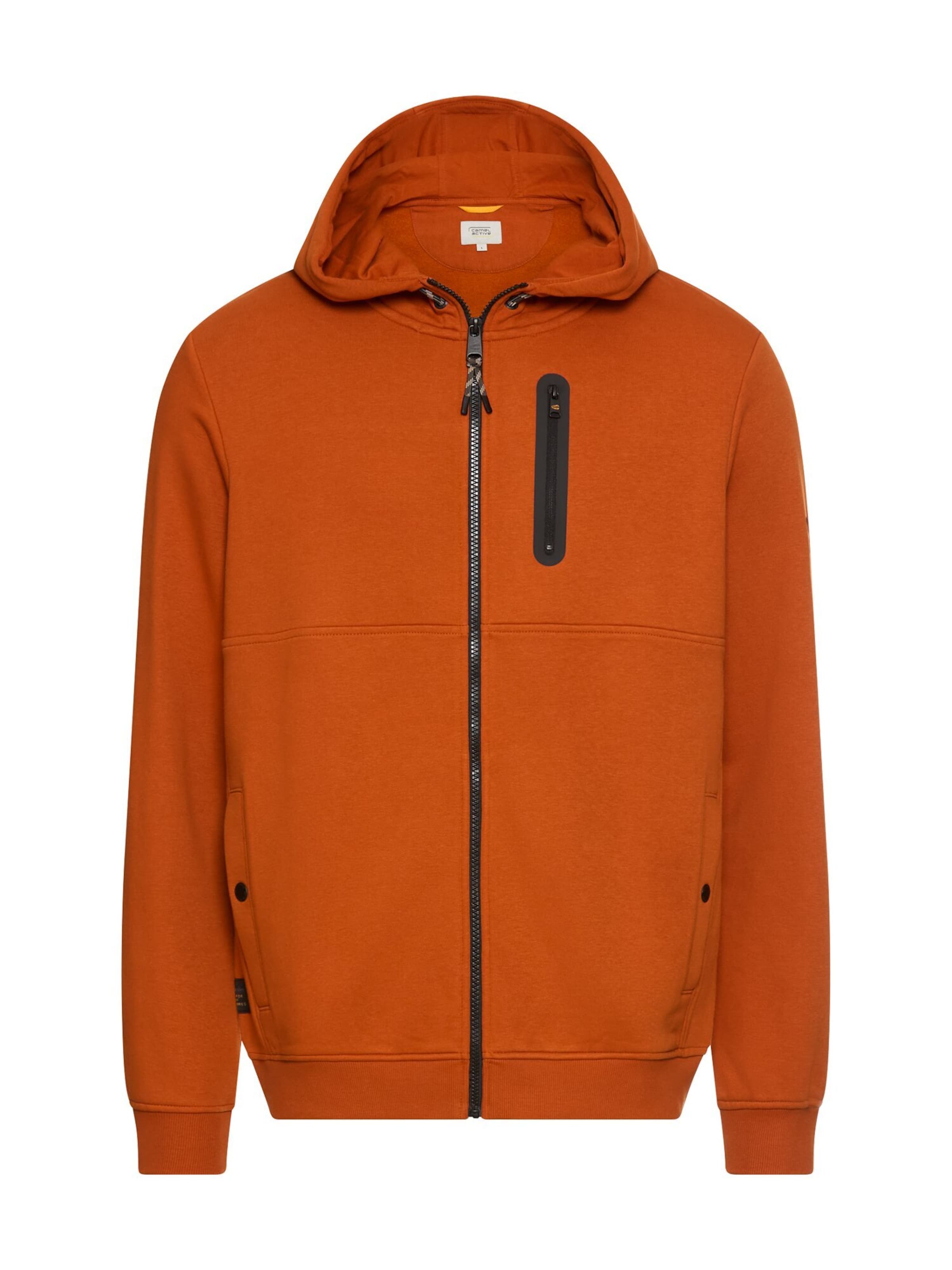 CAMEL ACTIVE Ζακέτα φούτερ σε πορτοκαλί: μπροστά