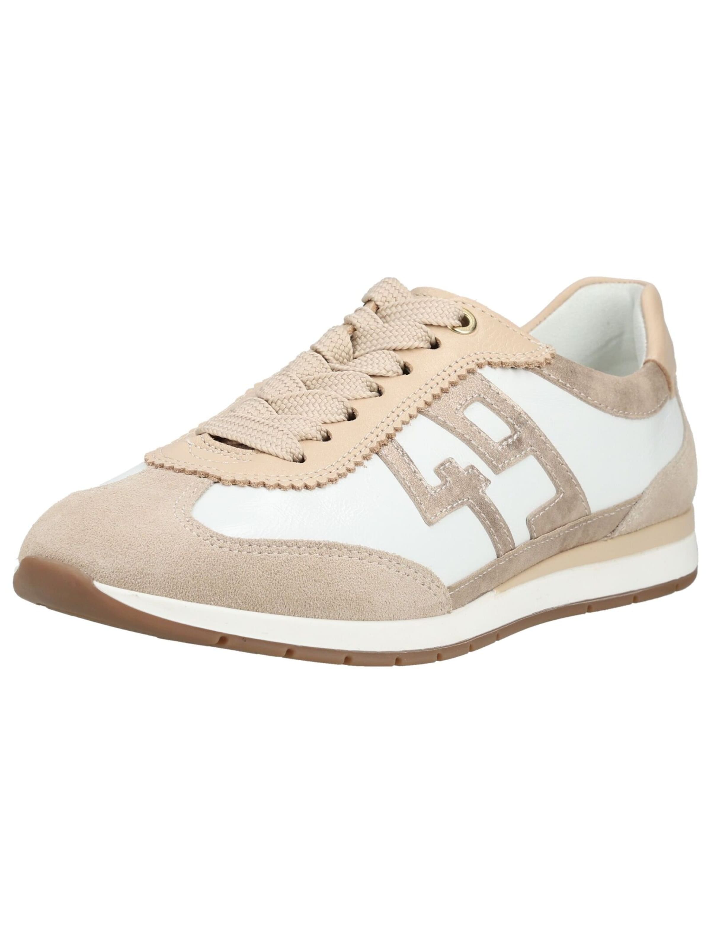ARA Platform trainers in Beige: front