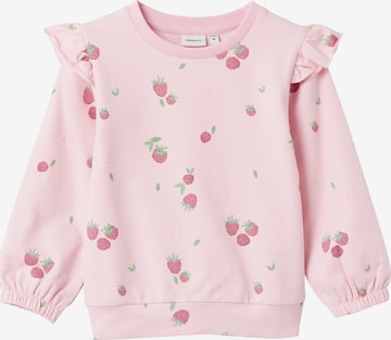 NAME IT Sweatshirt 'DION' i rosa: framsida