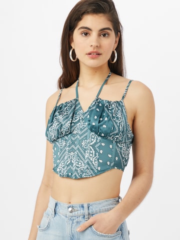 Missguided Top in Green: front