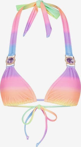 Moda Minx - Top de biquíni 'Club Tropicana' em mistura de cores: frente