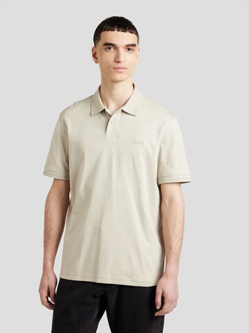 T-Shirt BOSS en beige : devant