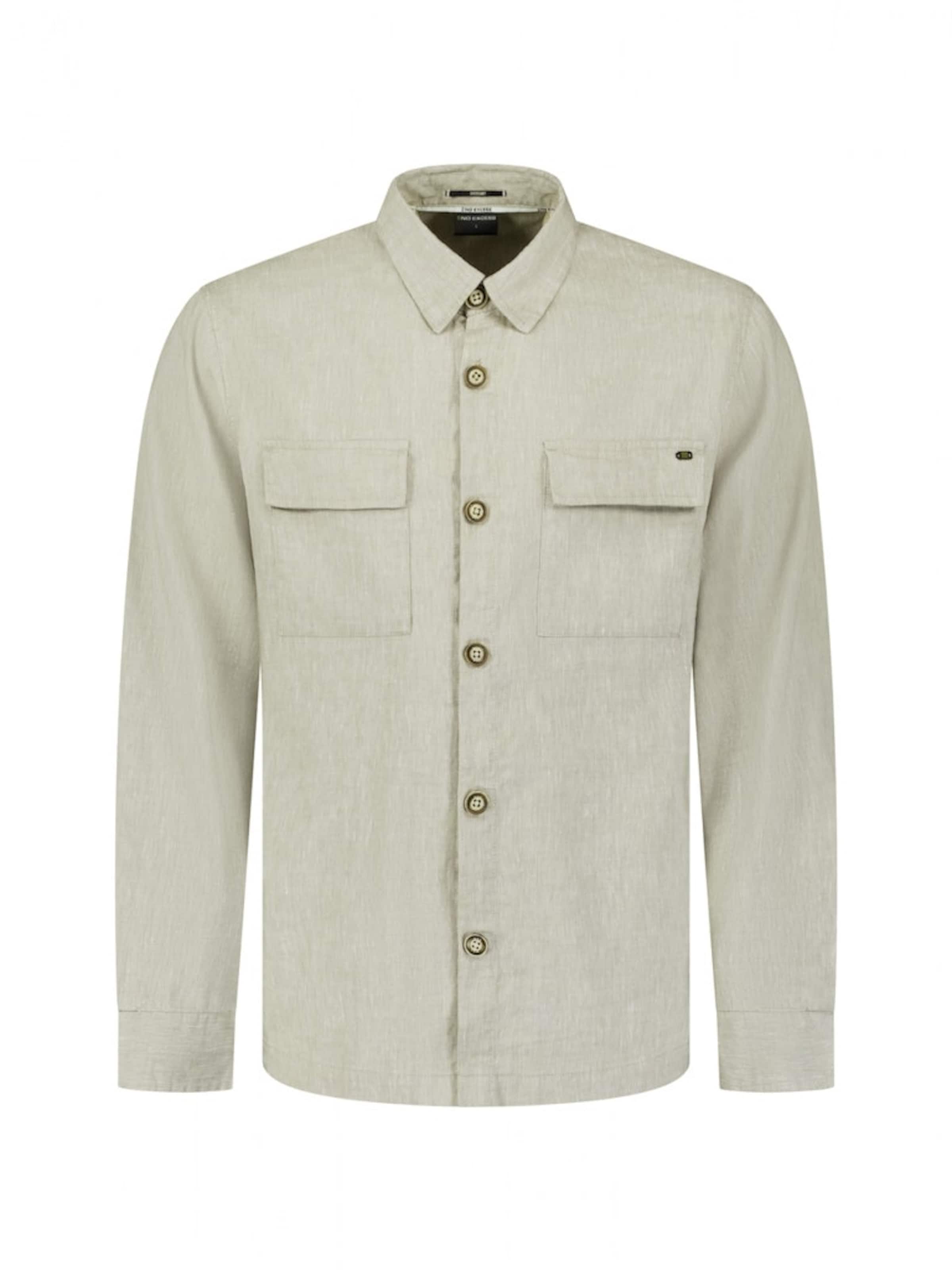 No Excess Button Up Shirt in Grey: front