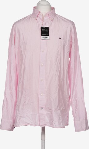 TOMMY HILFIGER Button Up Shirt in XL in Pink: front