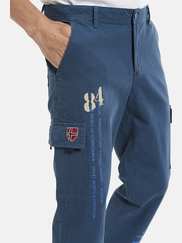 Regular Pantalon cargo 'Macha' Jan Vanderstorm en bleu