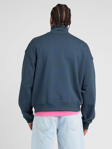 WEEKDAY Zip-Up Hoodie in Blue