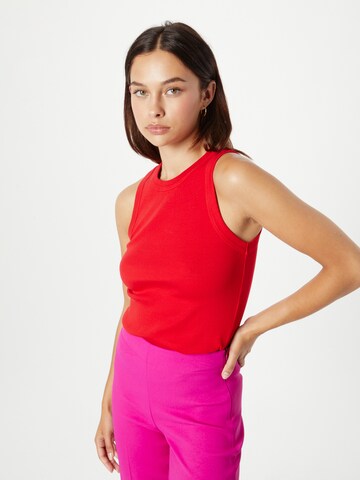 DRYKORN Πλεκτό τοπ 'Olina' σε κόκκινο: μπροστά