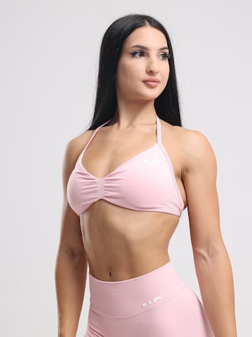 neverover - Bustier Sujetador deportivo 'Hue Minimal Strappy Bra' en rosa: frente