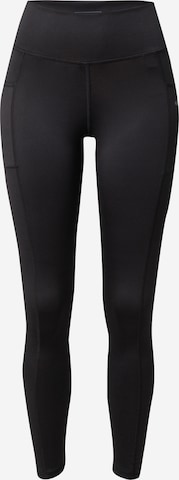 ADIDAS GOLF Skinny Workout Pants in Black: front