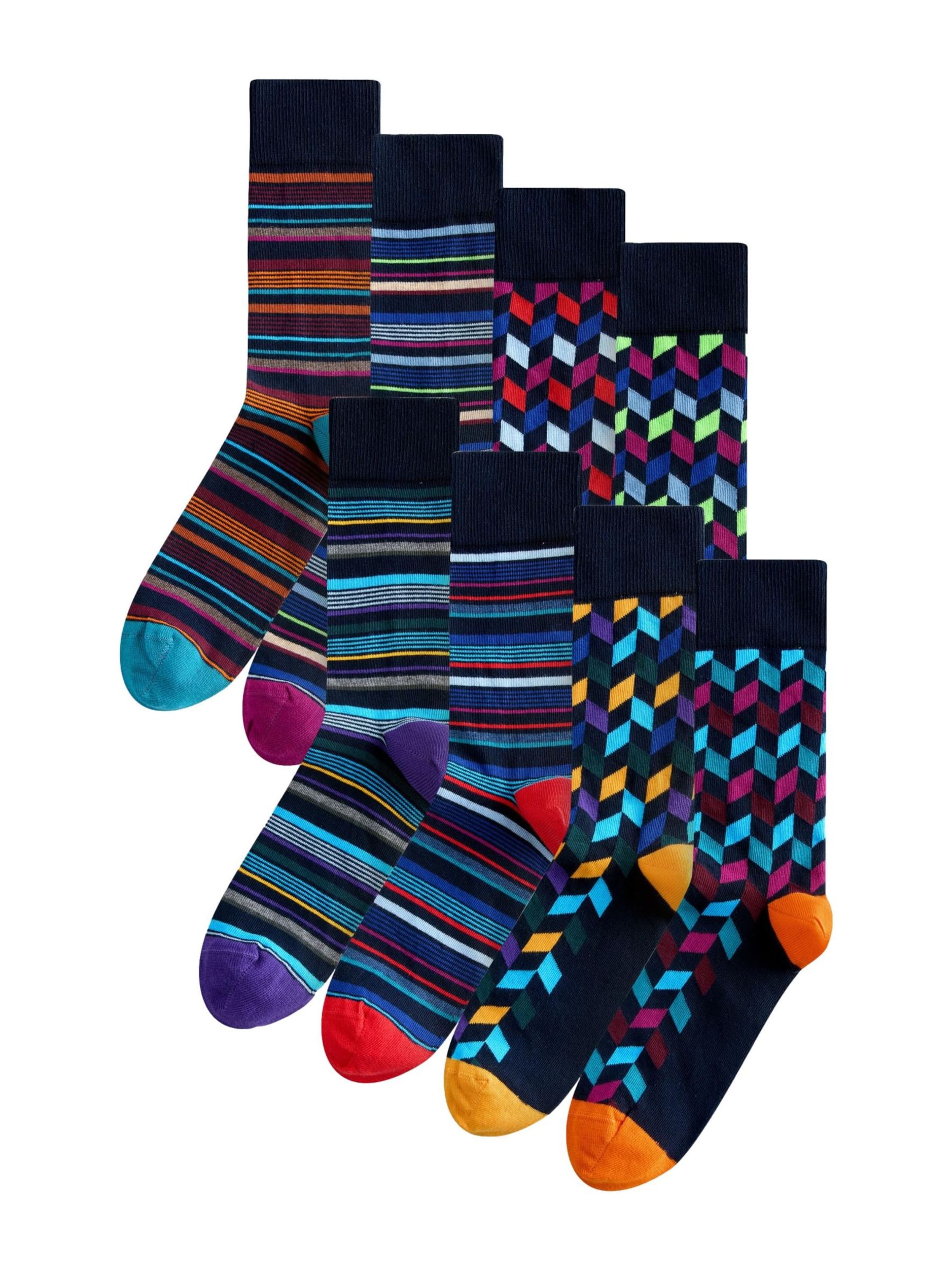 Next Къси чорапи в пъстро: отпред